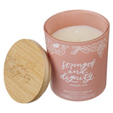 Strength and Dignity Grapefruit Grove Scented Candle with Bamboo Lid