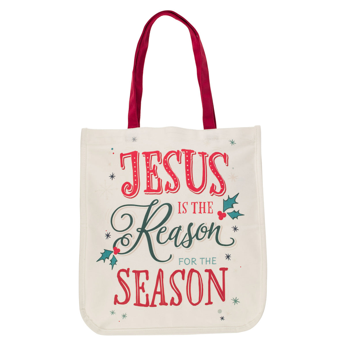 Jesus Is the Reason for the Season Canvas Tote Bag