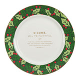 Christmas Plaid Ceramic Four-Piece Serving Plate Set