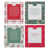Christmas Plaid Advent Calendar Card Set with Stand