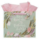 For I Know That My Redeemer Lives Landscape Gift Bag with Gift Tag