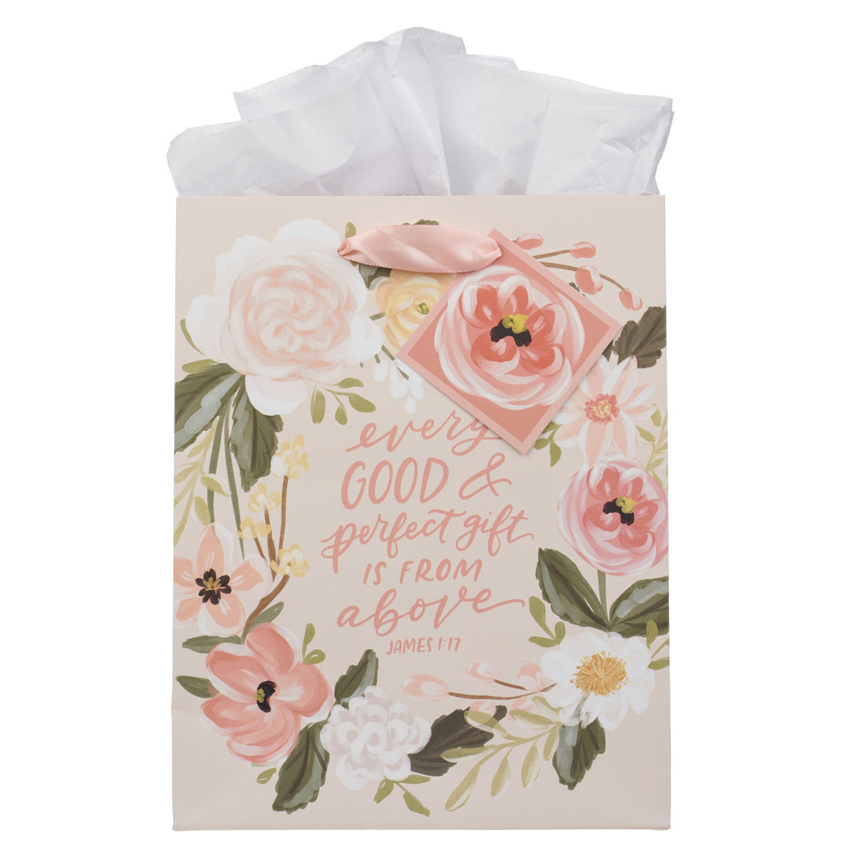 Every Good and Perfect Gift Is from Above Medium Gift Bag with Gift Tag