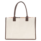 Be Strong and Courageous Cream Cotton Canvas Tote Bag