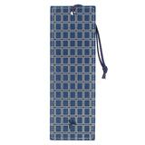 I Know the Plans I Have for You Blue Grid Faux Leather Bookmark