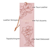 Trust Pink Faux Leather Bookmark