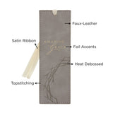 Amazing Grace Faux Leather Bookmark