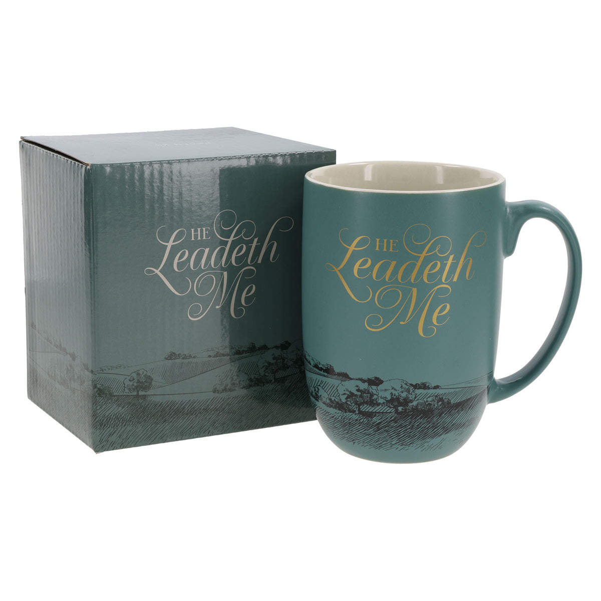 He Leadeth Me Ceramic Mug