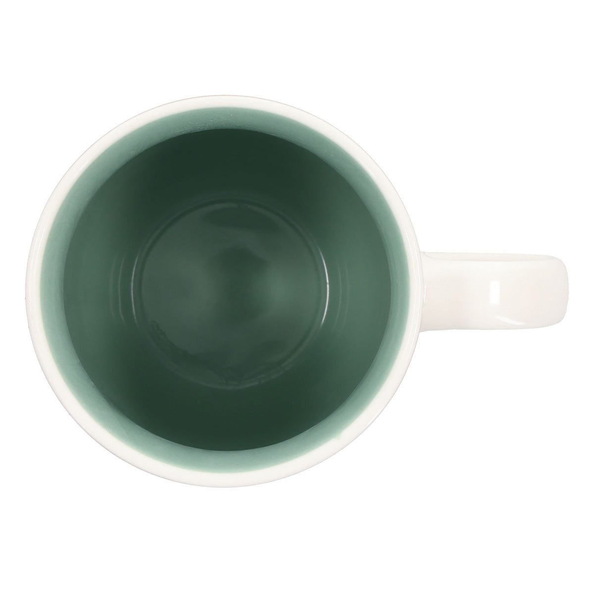He Is Our Peace Ceramic Mug with Green Interior