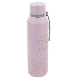 With God All Things Are Possible Pink Stainless Steel Water Bottle