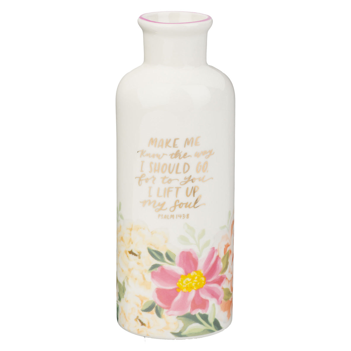 Make Me Know the Way I Should Go for to You I Lift up My Soul Ceramic Flower Vase