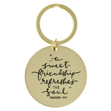 A Sweet Friendship Refreshes the Soul Metal Key Ring