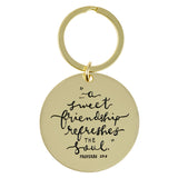 A Sweet Friendship Refreshes the Soul Metal Key Ring