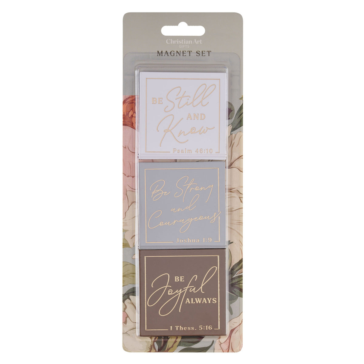 Be Strong and Courageous Three-Piece Magnetic Set