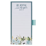 Be Joyful in Hope Magnetic Notepad with Pen