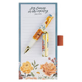 Joy Comes in the Morning Magnetic Notepad with Pen