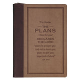 For I Know the Plans I Have for You Faux Leather Executive Portfolio Folder with Zip