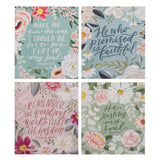 Floral Scripture Cards with Stand