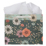 Be Still and Know Teal Landscape Gift Bag with Gift Tag