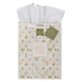 A Mother's Love Is Always in Bloom Portrait Gift Bag with Gift Tag