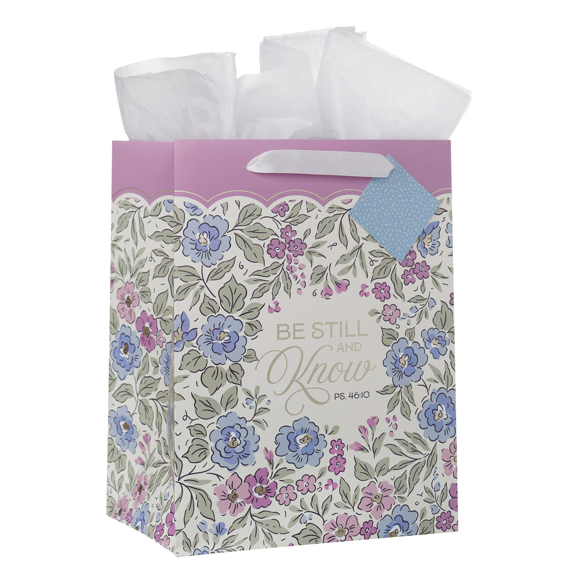 Be Still and Know Portrait Gift Bag with Gift Tag