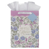 Be Still and Know Portrait Gift Bag with Gift Tag