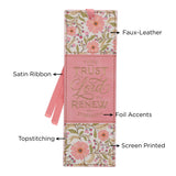 Those Who Trust in the Lord Will Renew Their Strength Faux Leather Bookmark