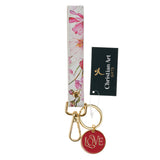 Love Faux Leather Wristlet Keychain with Charm