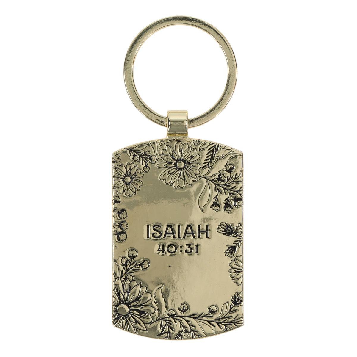 Those Who Trust in the Lord Will Renew Their Strength Metal Keychain