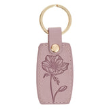Always Be Joyful Faux Leather Keychain