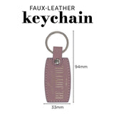 Always Be Joyful Faux Leather Keychain