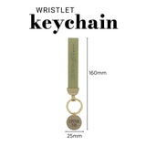 Grow in Grace Faux Leather Wristlet Keychain with Charm