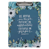Be Joyful in Hope Clipboard with Notepad