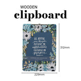 Be Joyful in Hope Clipboard with Notepad