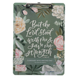 But the Lord Stood with Me and Gave me Strength Clipboard with Notepad