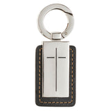 Man of God Metal and Faux Leather Keychain