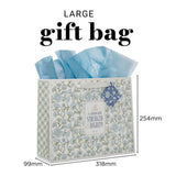 She Is Clothed with Strength and Dignity Landscape Gift Bag with Gift Tag