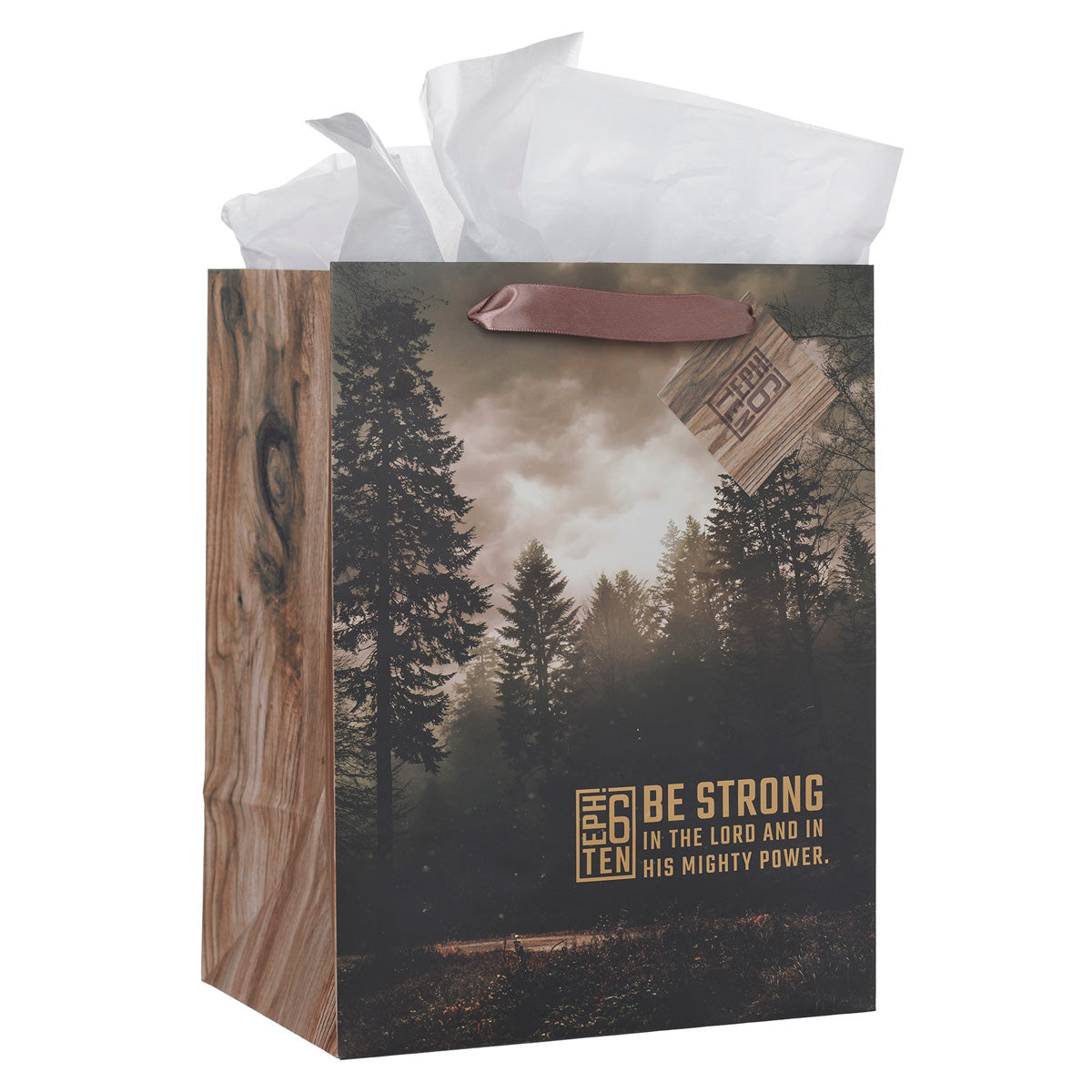Be Strong in the Lord Portrait Gift Bag with Gift Tag
