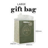 I Am with You Always Portrait Gift Bag with Gift Tag