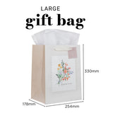 Thinking of You Portrait Gift Bag with Gift Tag