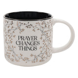Prayer Changes Things White Ceramic Mug with Black Interior