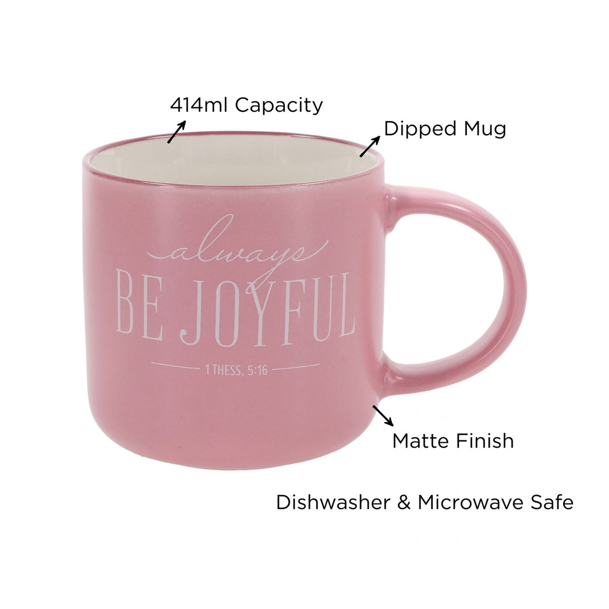 Always Be Joyful Ceramic Mug