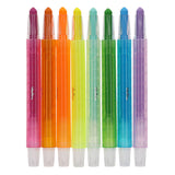 Veritas Crayon-Type Twist-Up Eight-Piece Highlighter Set