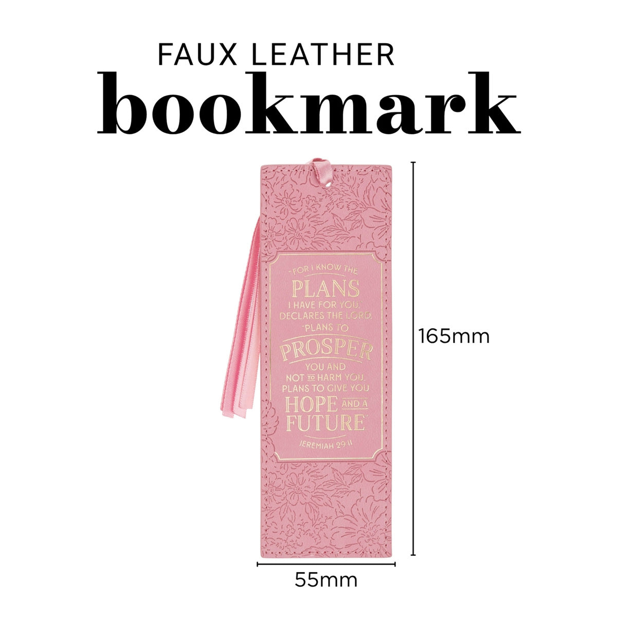 Hope and a Future Faux Leather Bookmark
