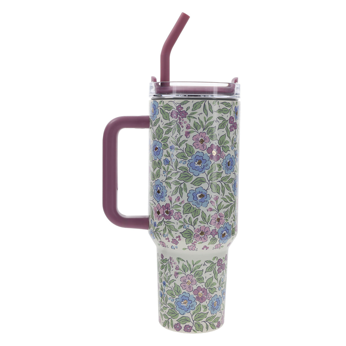 Be Still and Know That I Am God Large Stainless Steel Mug with Handle and Straw