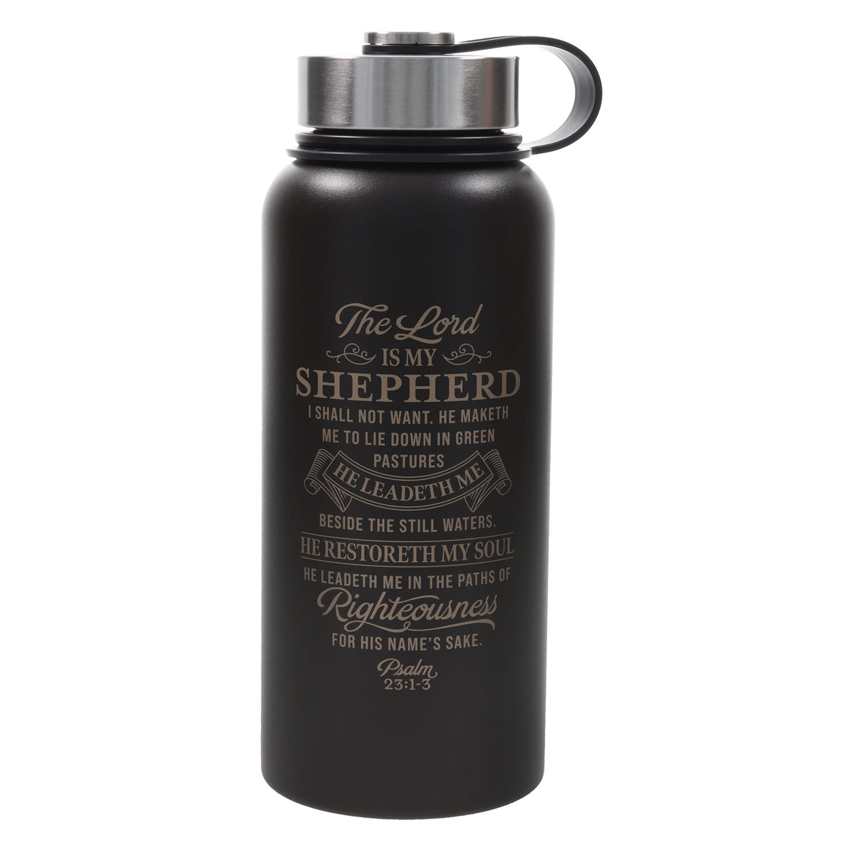 The Lord Is My Shepherd Stainless Steel Water Bottle