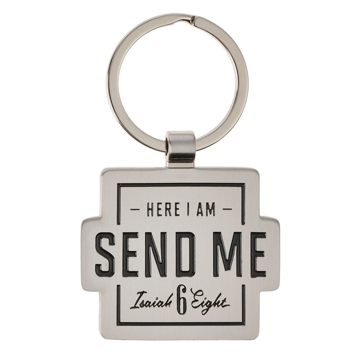Here I Am Send Me Metal Keychain