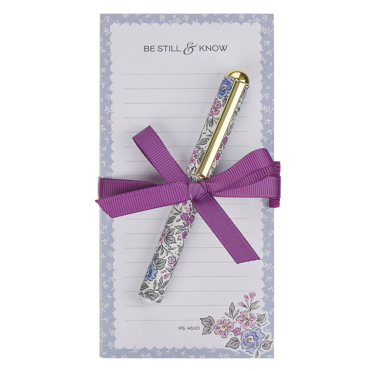 Be Still and Know Magnetic Notepad with Pen