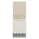 She Is Clothed with Strength and Dignity Blue Floral Three-Layer Wirebound Notepad