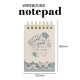 God Is Good All the Time Three-Layer Wirebound Notepad