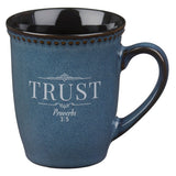 Faith Hope Grace Trust Four-Piece Ceramic Mug Set
